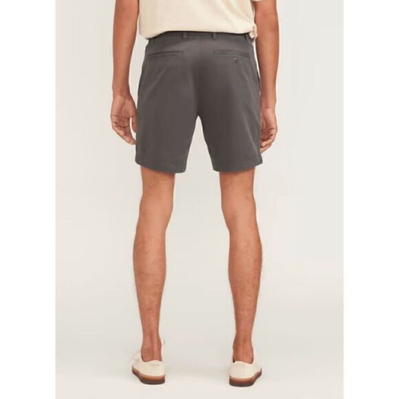 NWT Everlane Mens Slate Grey Slim Fit 7" Flat Front Performance Chino Shorts 32 - Picture 1 of 10